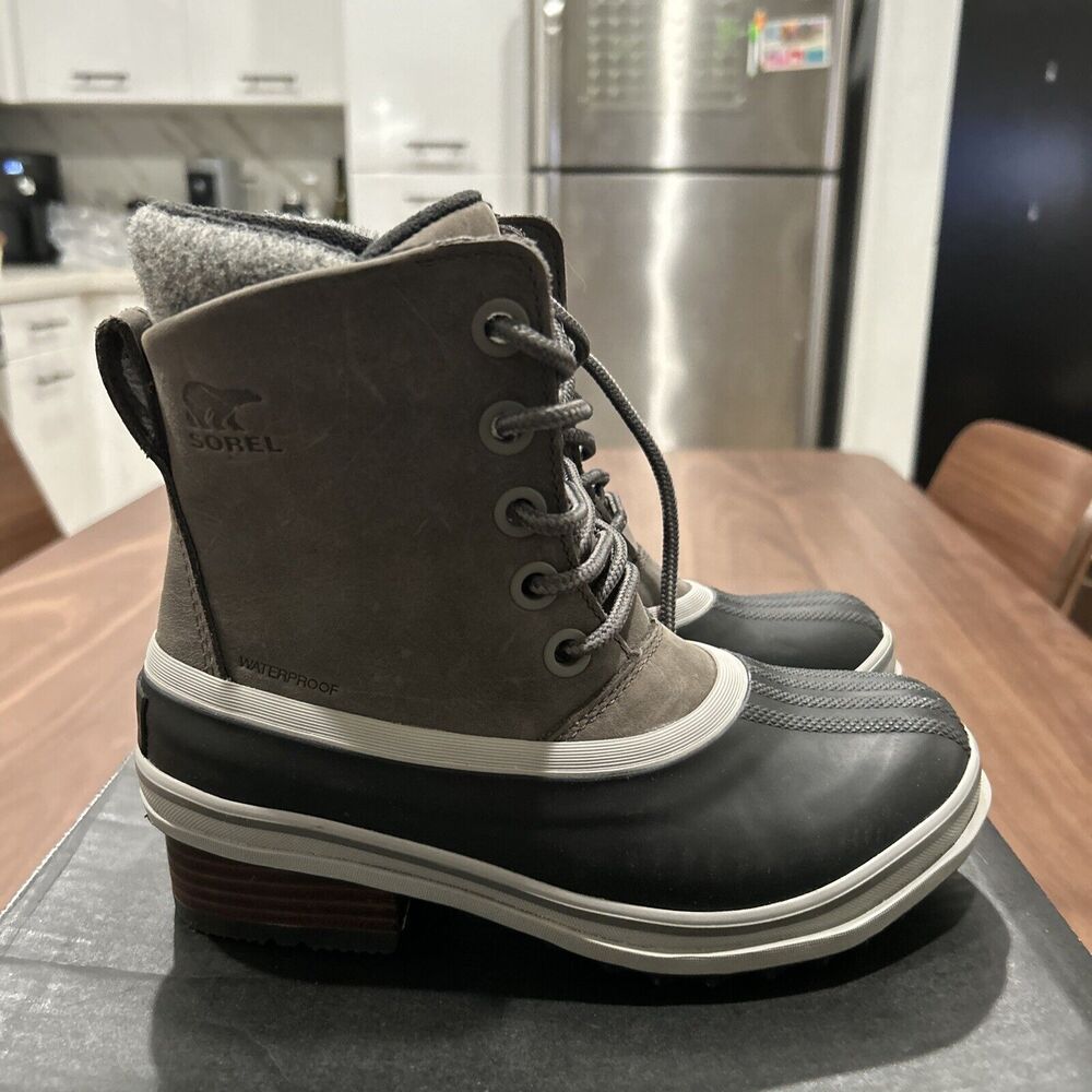 Sorel Women's 1702251-052 Slimpack II Lace Boots - Quarry Size 5 New with Box